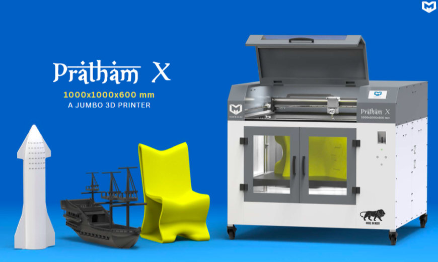 Make3D Launches Pratham X - Affordable, Large, Made-in-India 3D Printer